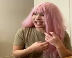 He wears different vigs to make difference in the characters in his TikTok videos.